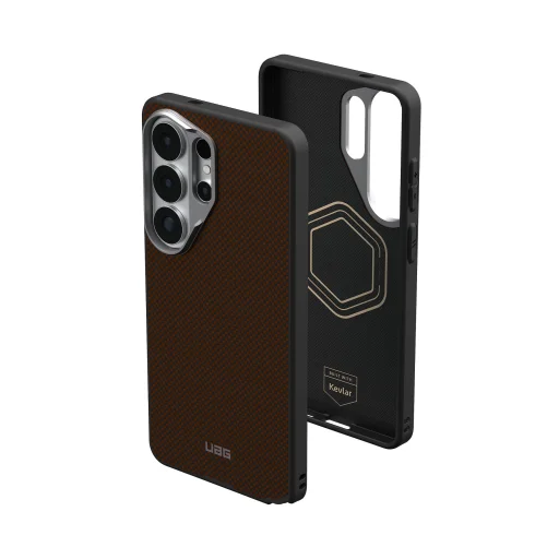 Samsung Galaxy S26 Ultra oranžové/karbónovo sivé puzdro UAG Fibr Armr - 3