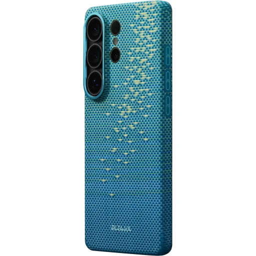 Puzdro Samsung Galaxy S26 Ultra Pitaka Edge Case Lucid Blue (Aaron Button) - 3