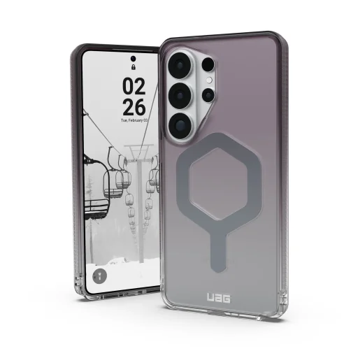 Samsung Galaxy S26 Ultra čierne/priehľadné ombré puzdro UAG Plyo - 1