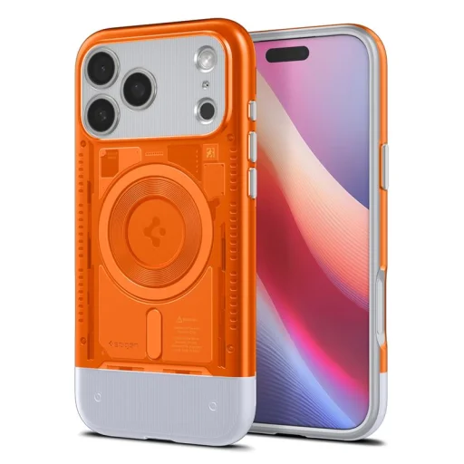 iPhone 17 Pro tangerine Spigen Classic C1 MagSafe tok - 1