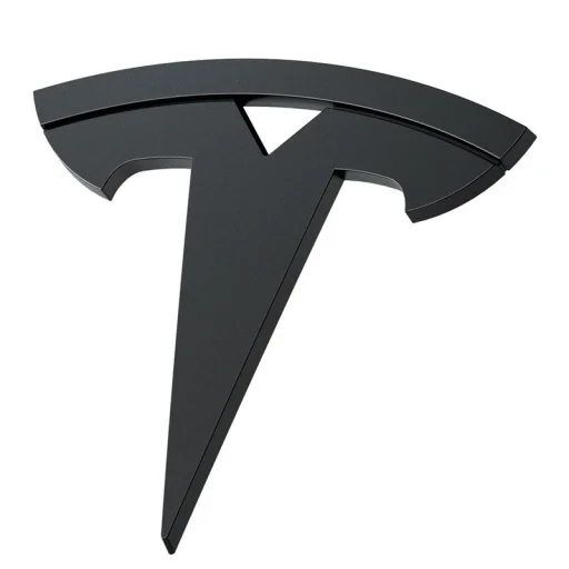 Spigen Tesla predný kryt znaku čierny – Tesla Model 3 2024 - 1