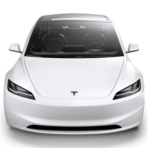 Spigen Tesla predný kryt znaku čierny – Tesla Model 3 2024 - 9