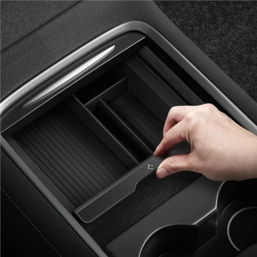 Spigen Tesla Center Console Organizer organizér do stredovej konzoly, čierny – Model Y/3 - 2
