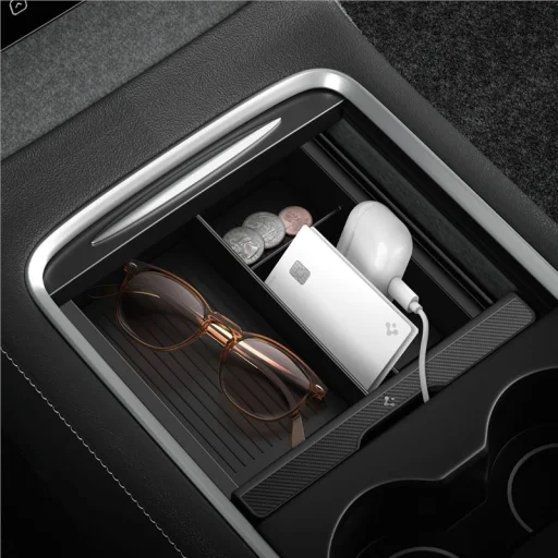 Spigen Tesla Center Console Organizer organizér do stredovej konzoly, čierny – Model Y/3 - 9