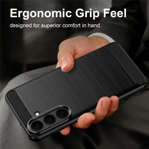 Puzdro Techsuit Carbon Silicone pre Samsung Galaxy S26 FE / S25 FE – modré - 6