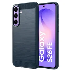Samsung Galaxy S26 FE / S25 FE kék Techsuit Carbon Silicone tok