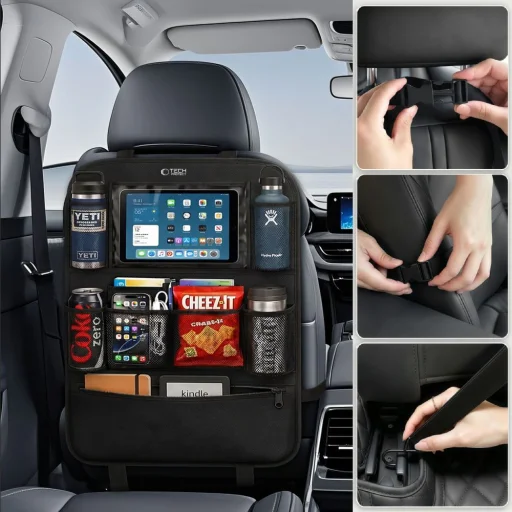 Tech-protect Uca200 Backseat Car Organizer Black - 5