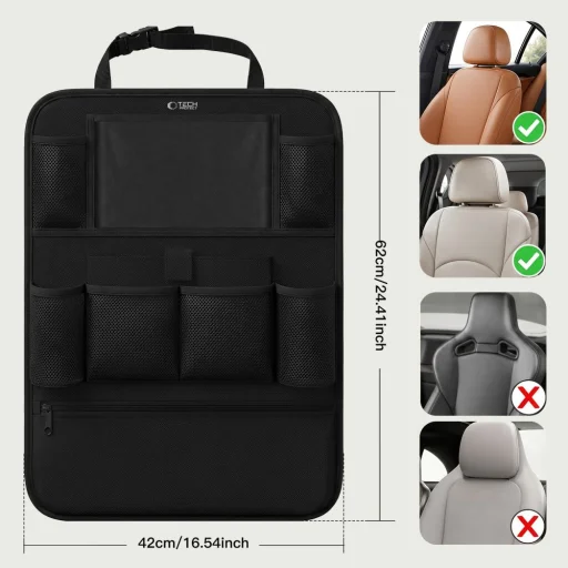 Tech-protect Uca200 Backseat Car Organizer Black - 6