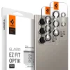 Spigen Glass tR EZ Fit Optik Pro 2 Pack kameravédő, gray – Samsung Galaxy S24 Ultra thumbnail
