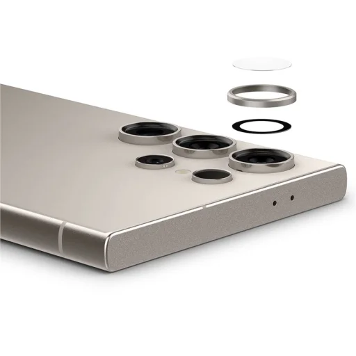 Spigen Glass tR EZ Fit Optik Pro 2 Pack kameravédő, gray – Samsung Galaxy S24 Ultra - 12