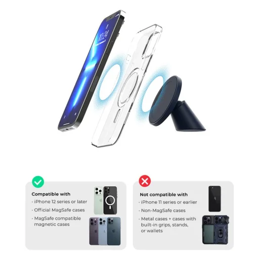 iOttie Velox MagSafe Magnetic Flush Mount mágneses telefontartó - 4