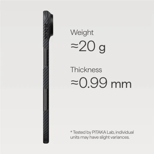 Pitaka Ultra-Slim puzdro pre Apple iPhone Air čierne/sivé - 7