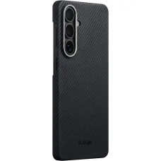 Samsung Galaxy S26+ fekete/szürke twill (Aaron Button) Pitaka Edge Case tok