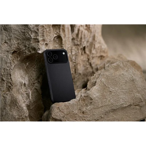  iPhone 17 Pro Fekete/Szürke Pitaka Aramid ProGuard tok - 2
