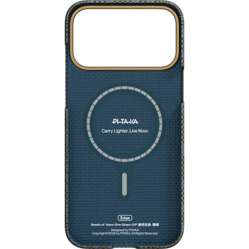 iPhone 17 Pro Max Dive Green Pitaka Edge Case Breath of Veins puzdro - 3
