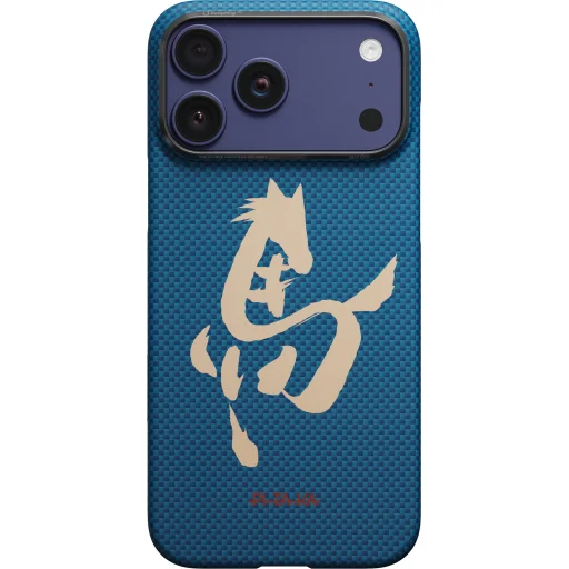 iPhone 17 Pro Azure Green PITAKA Edge Case Ink Horse tok - 2