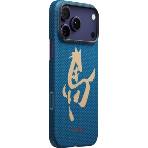 iPhone 17 Pro Azure Green PITAKA Edge Case Ink Horse puzdro - 1