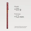 iPhone 17 Pro Max Pitaka Ultra-Slim kryt Monogram-Gold/Red thumbnail