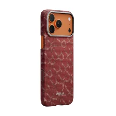 iPhone 17 Pro Max Pitaka Ultra-Slim tok Monogram-Gold/Red