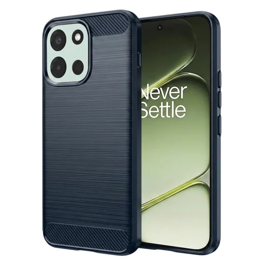 Modré nárazuvzdorné puzdro Techsuit Carbon Silicone pre OnePlus Nord 6 - 1