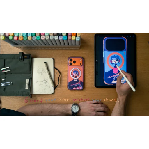Torras Ostand Q3 Air Gawx Limited, Neon night muse - iPhone 17 Pro Max - 18