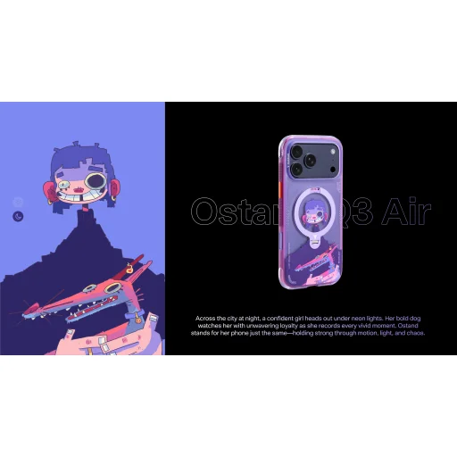 Torras Ostand Q3 Air Gawx Limited, Neon night muse - iPhone 17 Pro Max - 16