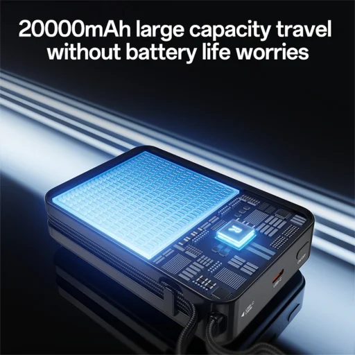 Yesido YP97 powerbanka 20000 mAh 65W, sivá - 5