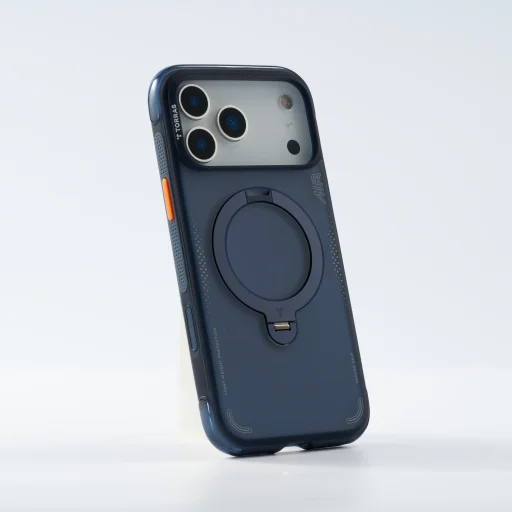 Puzdro Torras Ostand Q3 Air, deep blue – iPhone 17 Pro - 11
