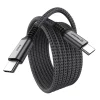 Techsuit TitanSync Pro USB 2.0 USB-C gyorstöltő kábel 240 W 1 m szürke thumbnail