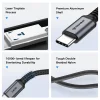 Techsuit TitanSync Pro USB 2.0 USB-C gyorstöltő kábel 240 W 1 m szürke thumbnail