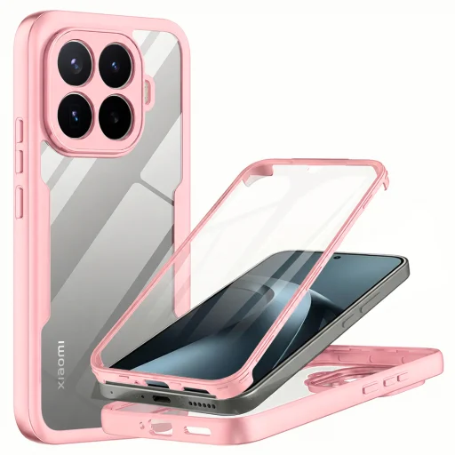 Xiaomi 17T Pro rózsaszín Techsuit ColorVerse 360 sorozatú + kijelzővédős tok - 1
