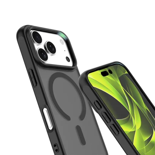 Mobile Origin Hybrid MagSafe puzdro, matné čierne – iPhone 17 Pro - 4