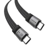 Techsuit ElysiumSync Pro 4. generációs USB4.0 Type-C kábel, 240 W, 40 Gbps, 8K 60 Hz, 1 m, szürke thumbnail