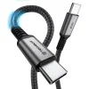 Techsuit TitanSync Pro USB2.0 USB-C adat- és töltőkábel, 240 W, 2 m, szürke thumbnail