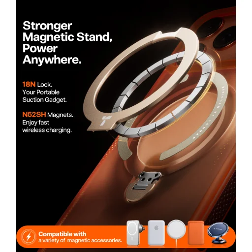 Torras Ostand Q3 Air, horizon orange - iPhone 17 Pro Max - 7