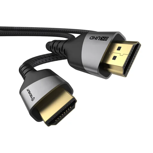  Techsuit NexusVision Pro HDMI 2.1 kábel, 2 m, szürke - 3