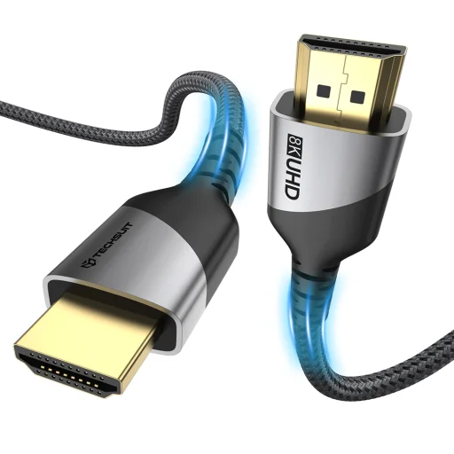 Techsuit NexusVision Pro HDMI 2.1 kábel, 2 m, szürke - 4