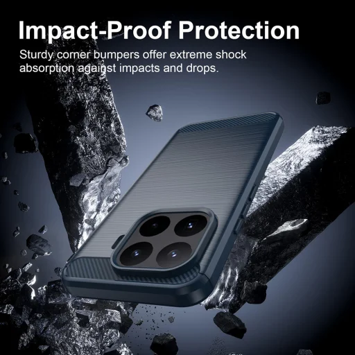  Xiaomi 17T Pro Kék Techsuit Karbon Szilikon tok - 2