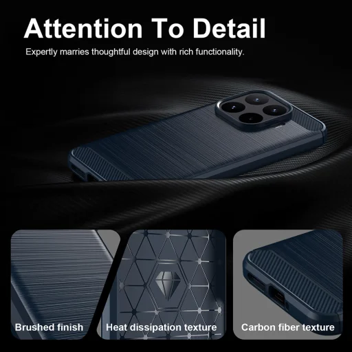 Xiaomi 17T Pro modré Techsuit karbónové silikónové puzdro - 5