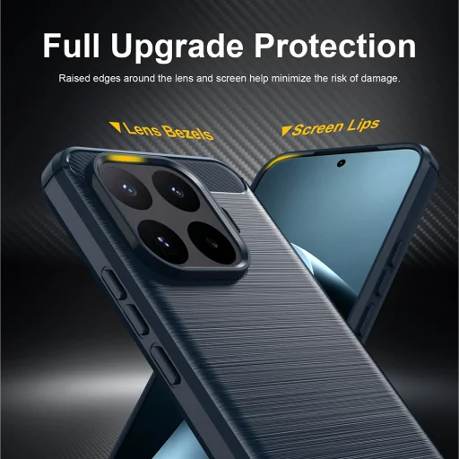 Xiaomi 17T Pro modré Techsuit karbónové silikónové puzdro - 6