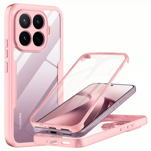  Xiaomi 17T rózsaszín Techsuit ColorVerse 360 sorozat tok kijelzővédővel - 1