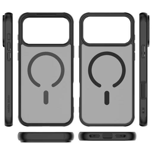 Mobile Origin Easy Hybrid MagSafe puzdro, matná čierna – iPhone 17 Pro Max - 4