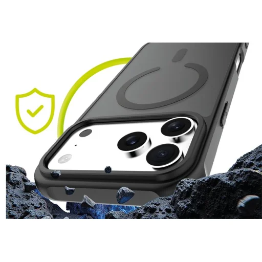 Mobile Origin Easy Hybrid MagSafe puzdro, matná čierna – iPhone 17 Pro Max - 6