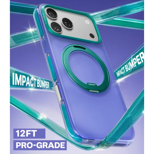 Ochranné puzdro Torras Ostand O3 Hue pre iPhone 17 Pro, fialové - 2