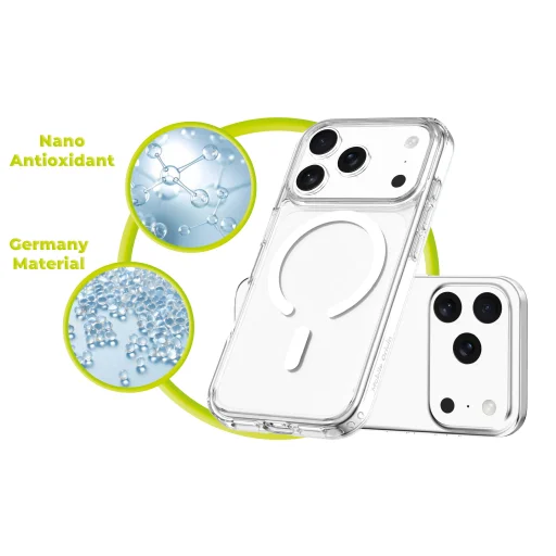 Mobile Origin Easy Hybrid MagSafe priehľadný kryt pre iPhone 17 Pro - 8
