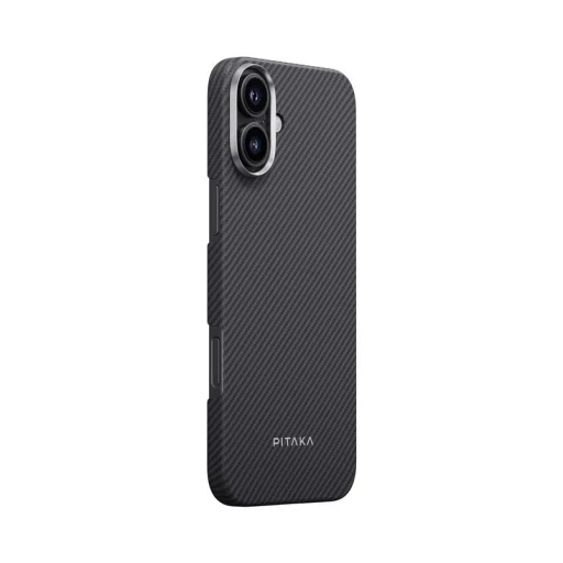 iPhone 16 Plus Fekete/Szürke Twill Pitaka ultravékony tok - 3