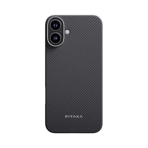 iPhone 16 Plus čierny/sivý Twill Pitaka ultratenký kryt - 2