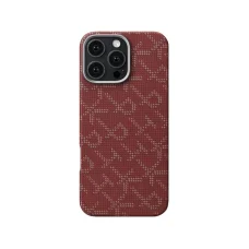 Apple iPhone 16 Pro Pitaka Tactile Woven Case, PTK piros/arany tok