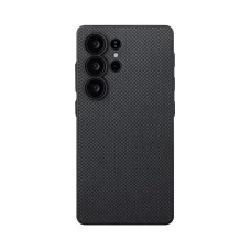 Samsung Galaxy S25 Ultra Pitaka PIN Button Case Black/Grey Plain tok