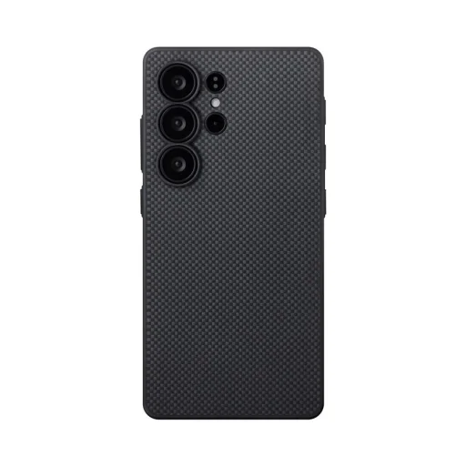 Samsung Galaxy S25 Ultra Pitaka PIN Button Case Black/Grey Plain puzdro - 1